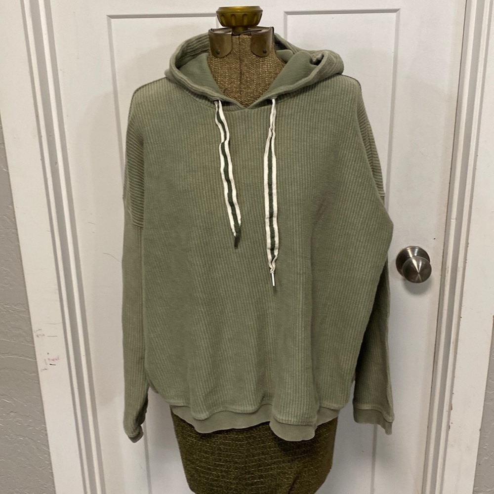 RIBBED AE HOODIE COTTON